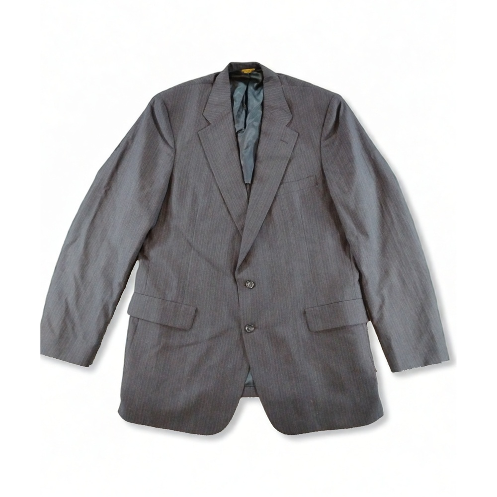 Hunter Haig Sport Coat Mens Big Tall Pinstripe USA Made Blazer 90s Preppy Style